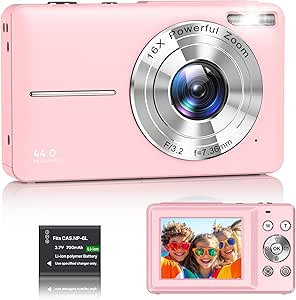 pink digital camera