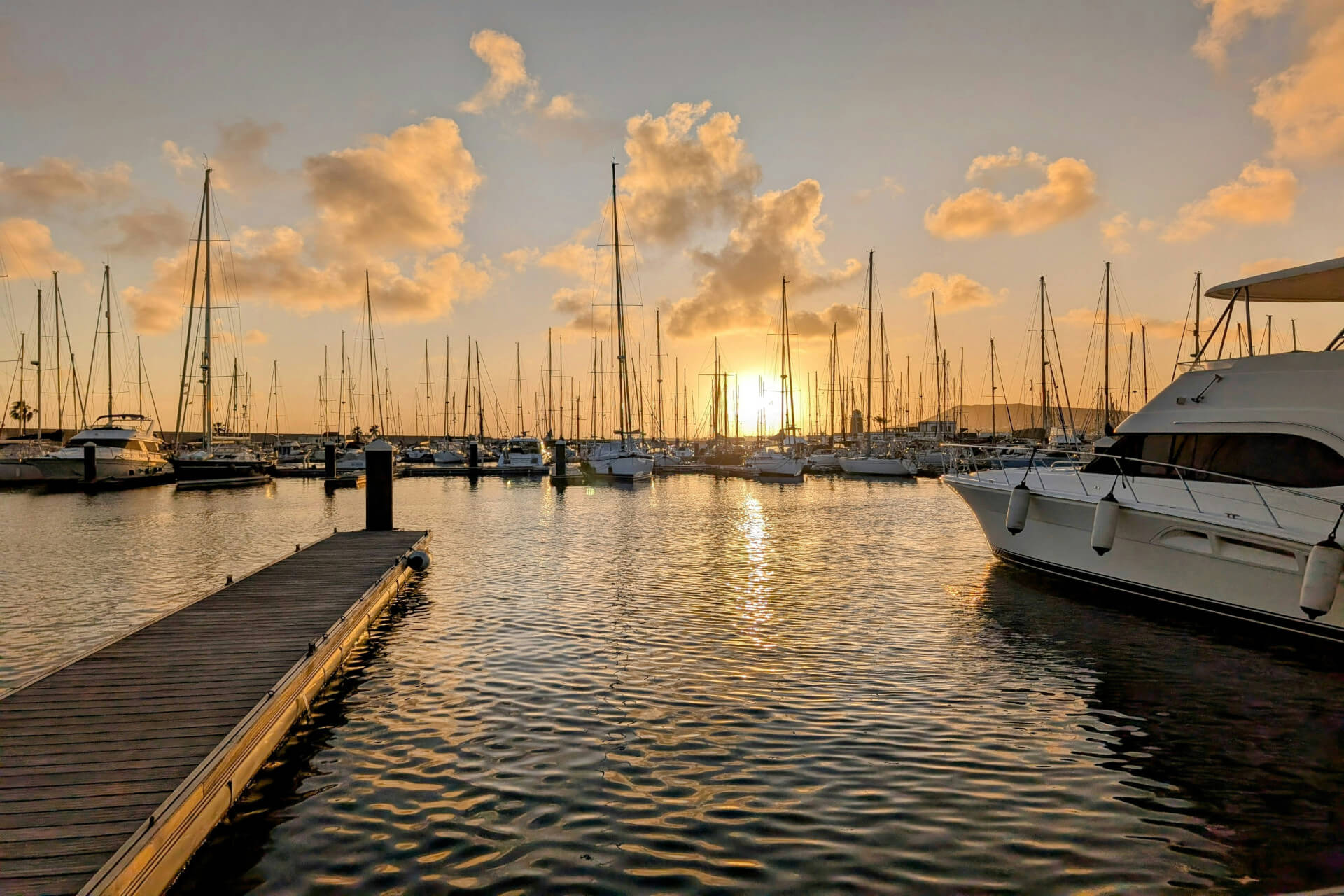 playa blanca marina in lanzarote
