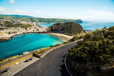A coastline road in the Azores, Portugal